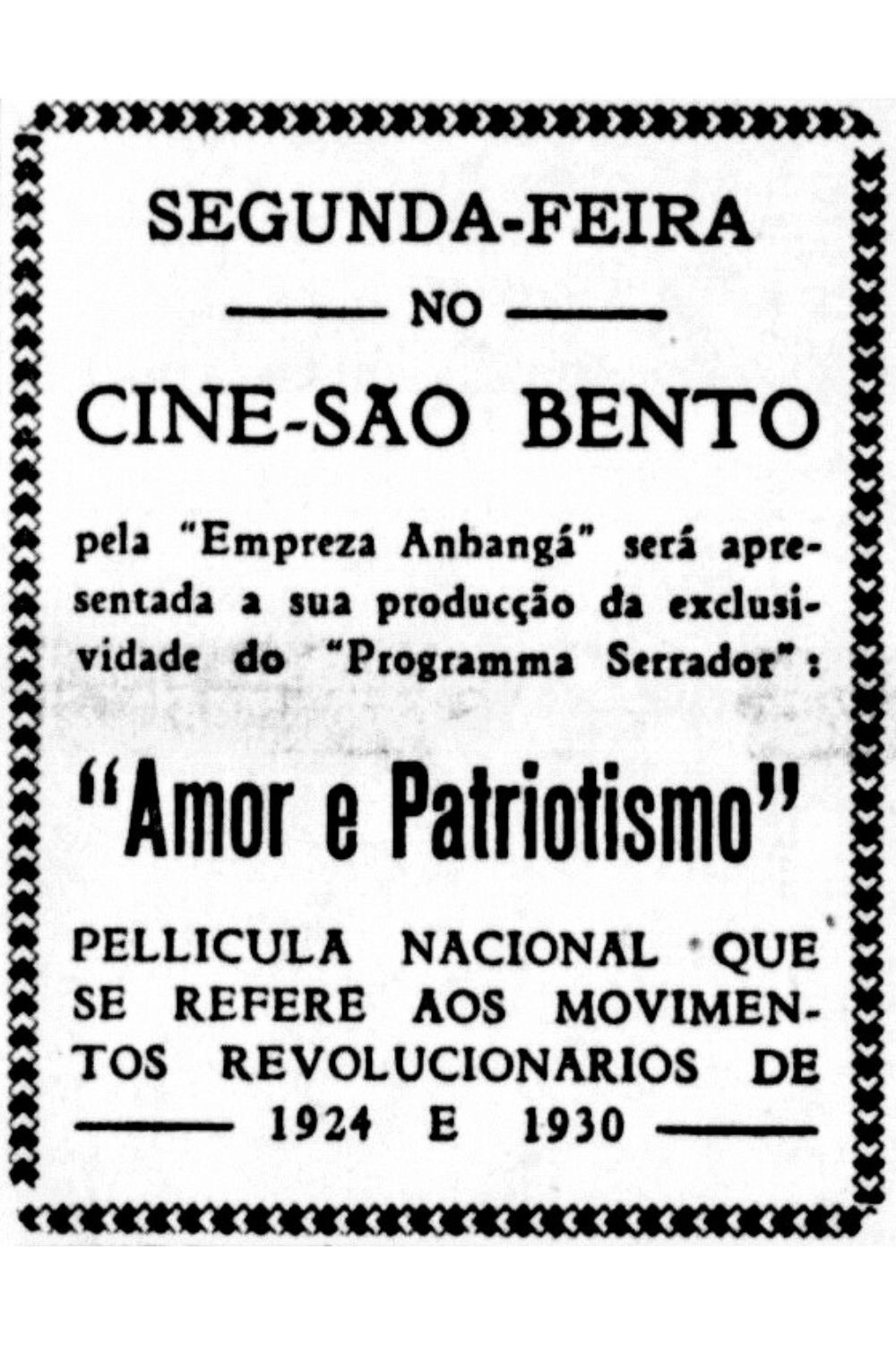 Amor e Patriotismo (1930) poster