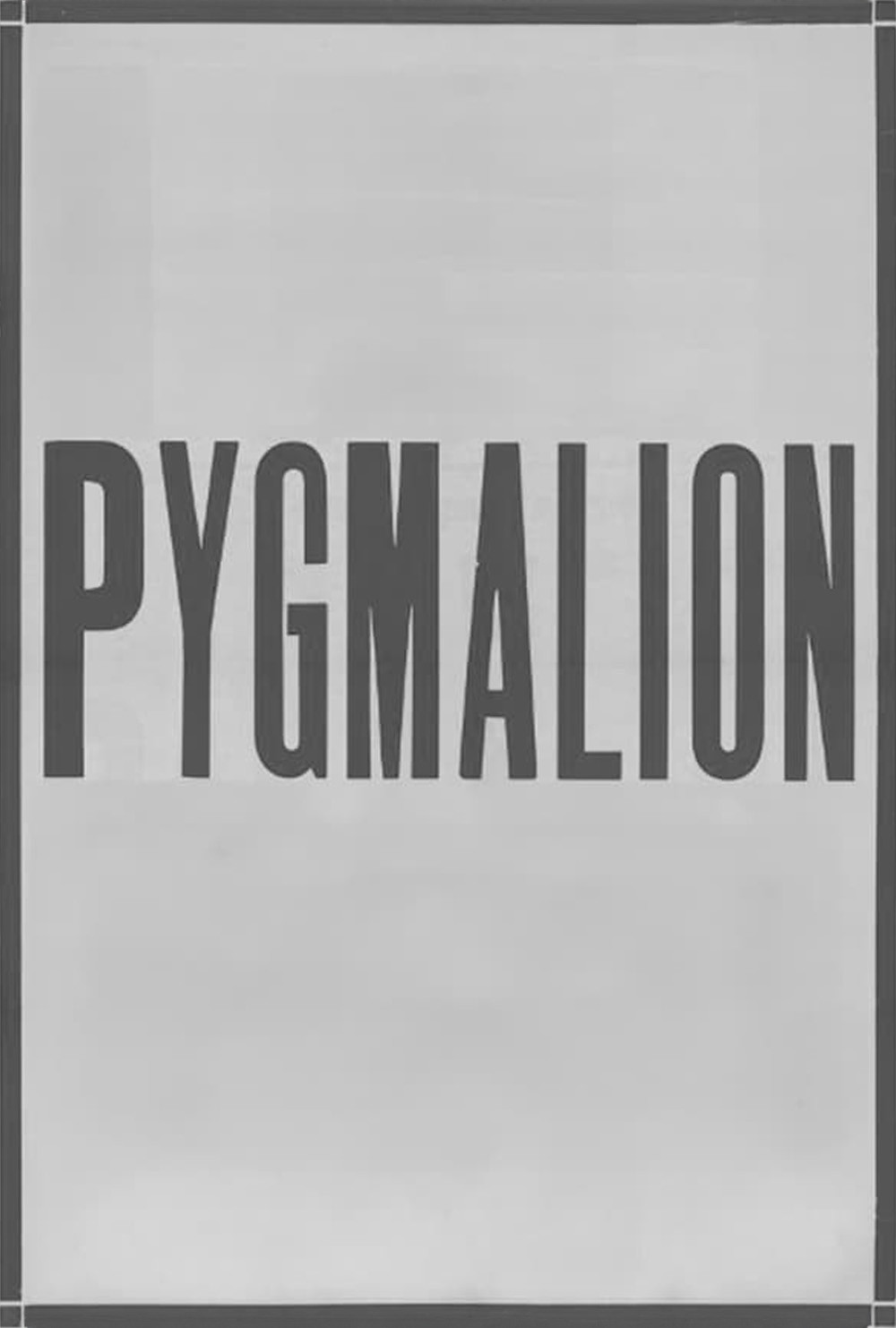 Pygmalion (1968) poster