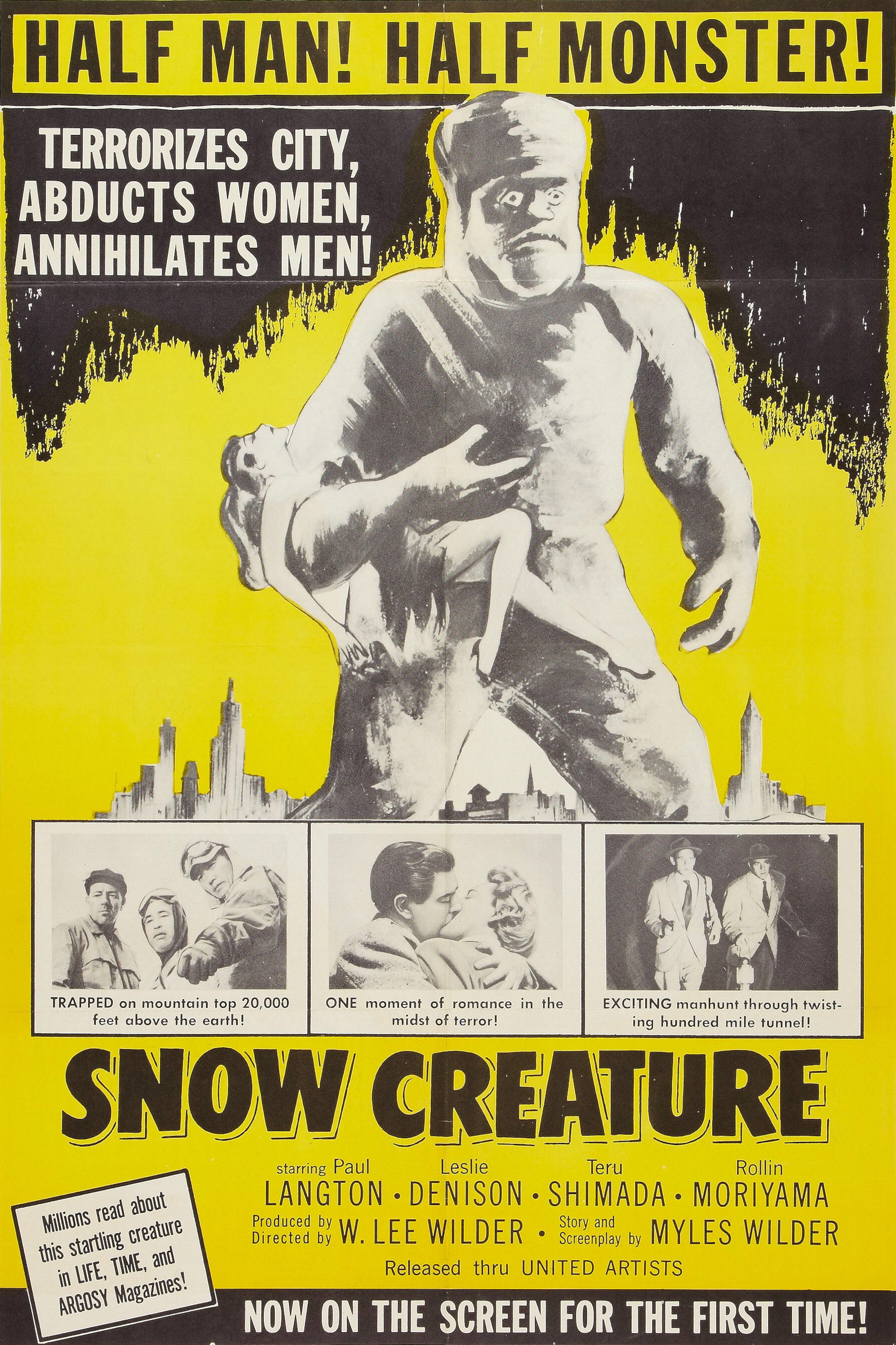 The Snow Creature (1954) poster