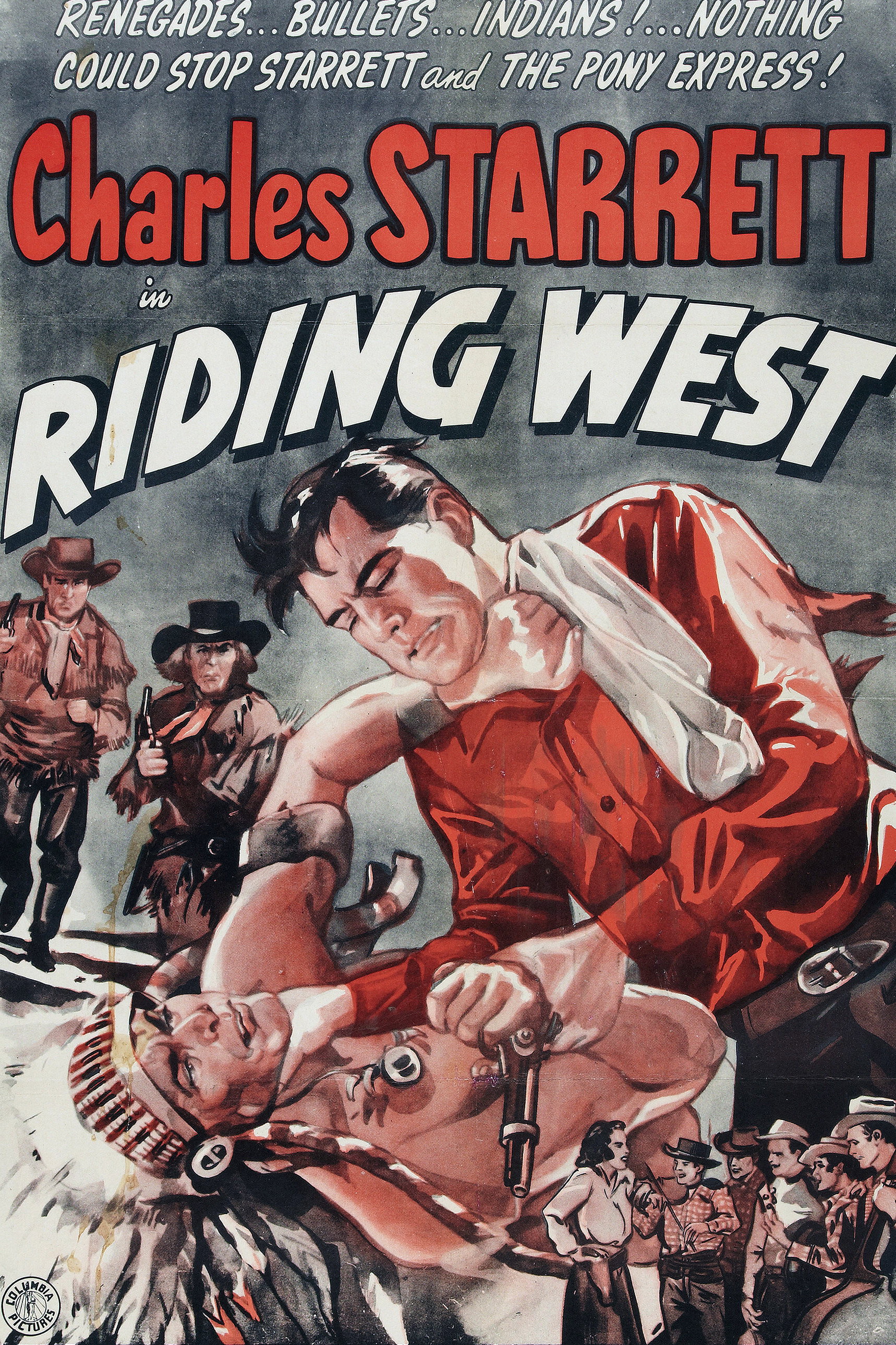 Riding West (1944) poster