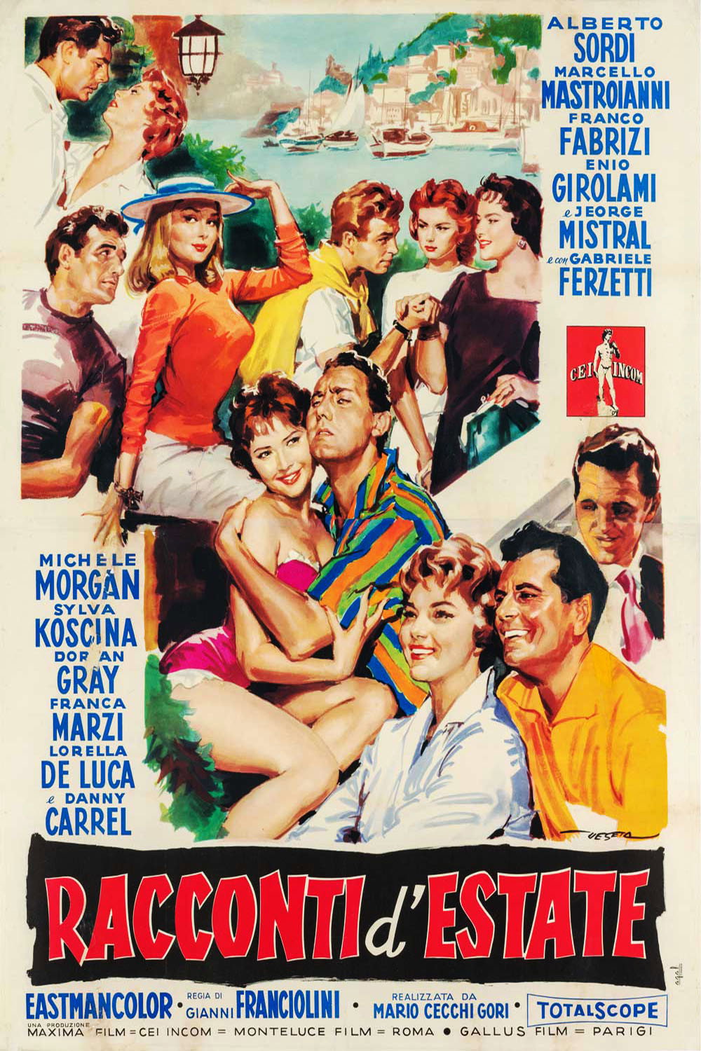 Love on the Riviera (1958) poster