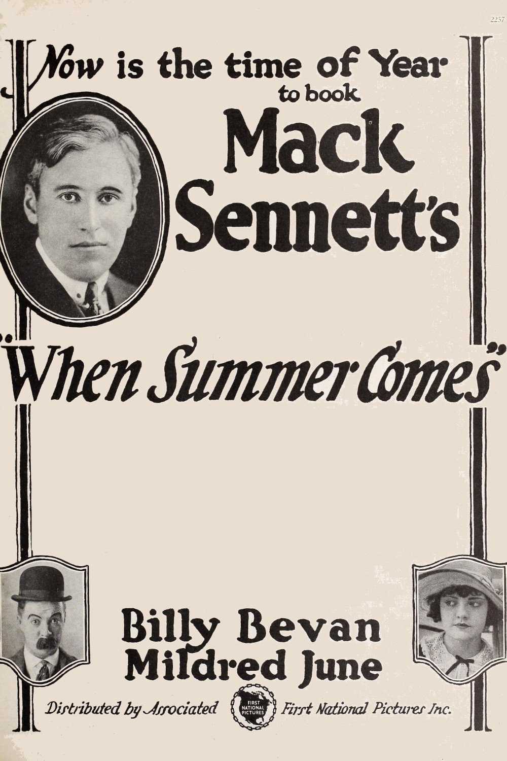 When Summer Comes (1922) poster