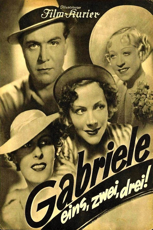Gabriele eins, zwei, drei (1937) poster
