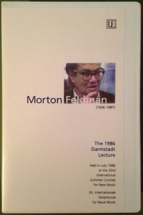 Morton Feldman - The 1986 Darmstadt Lecture (2026) poster
