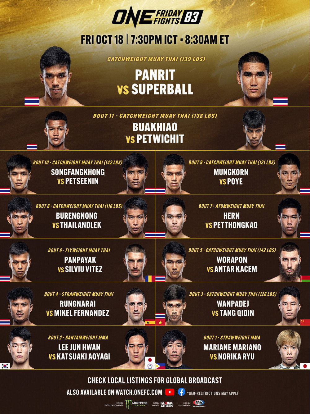 ONE Friday Fights 83: Panrit vs. Superball (2024) poster