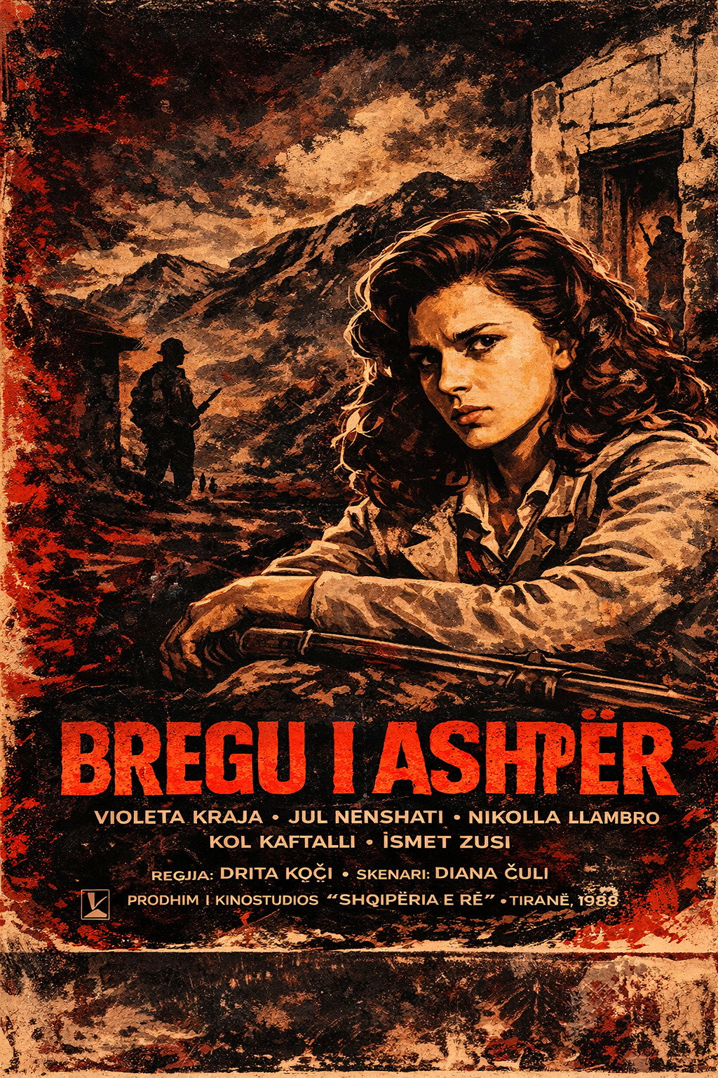 Bregu i ashpër (1988) poster