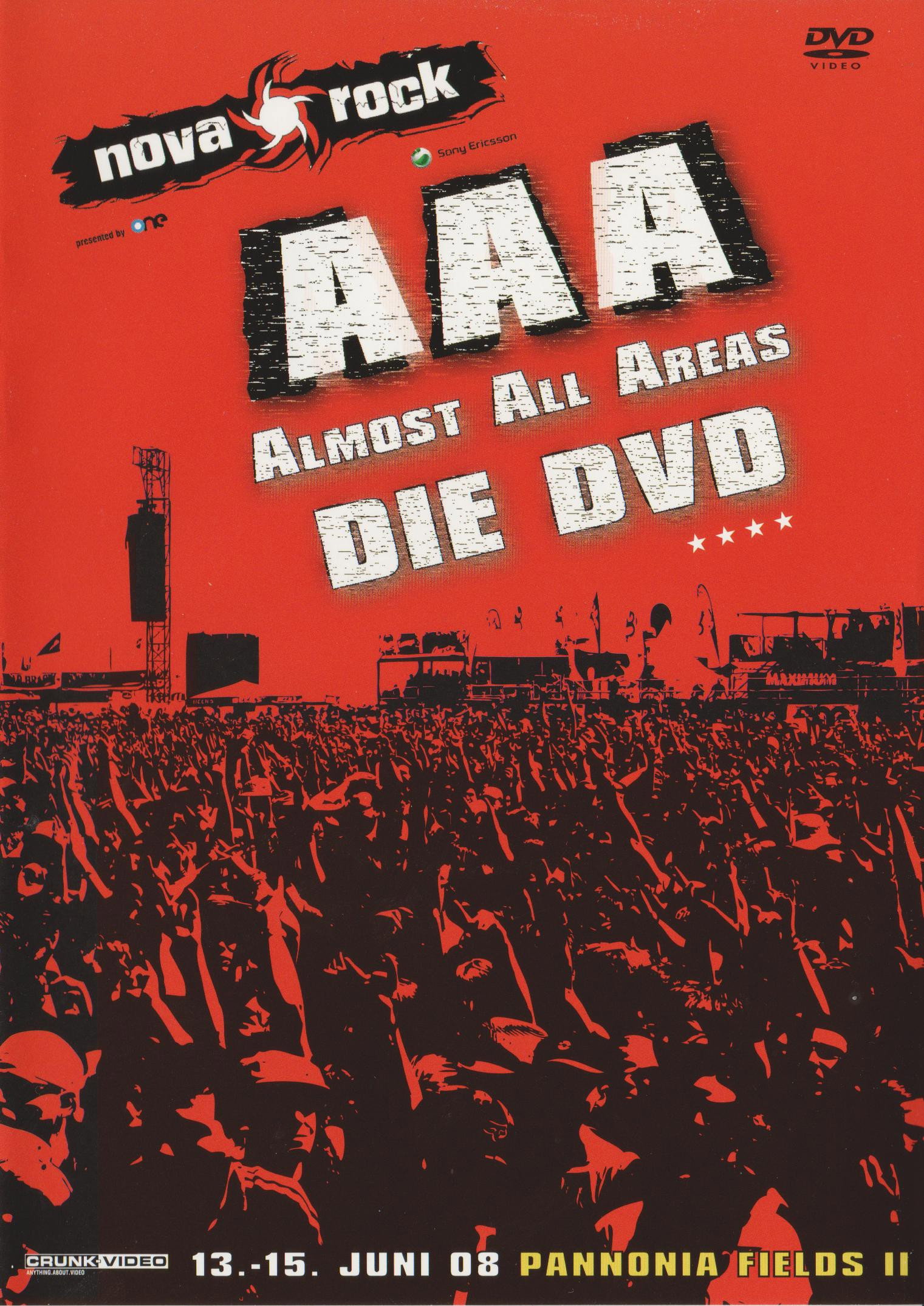 Nova Rock AAA - Almost All Areas - DIE DVD (2008) poster