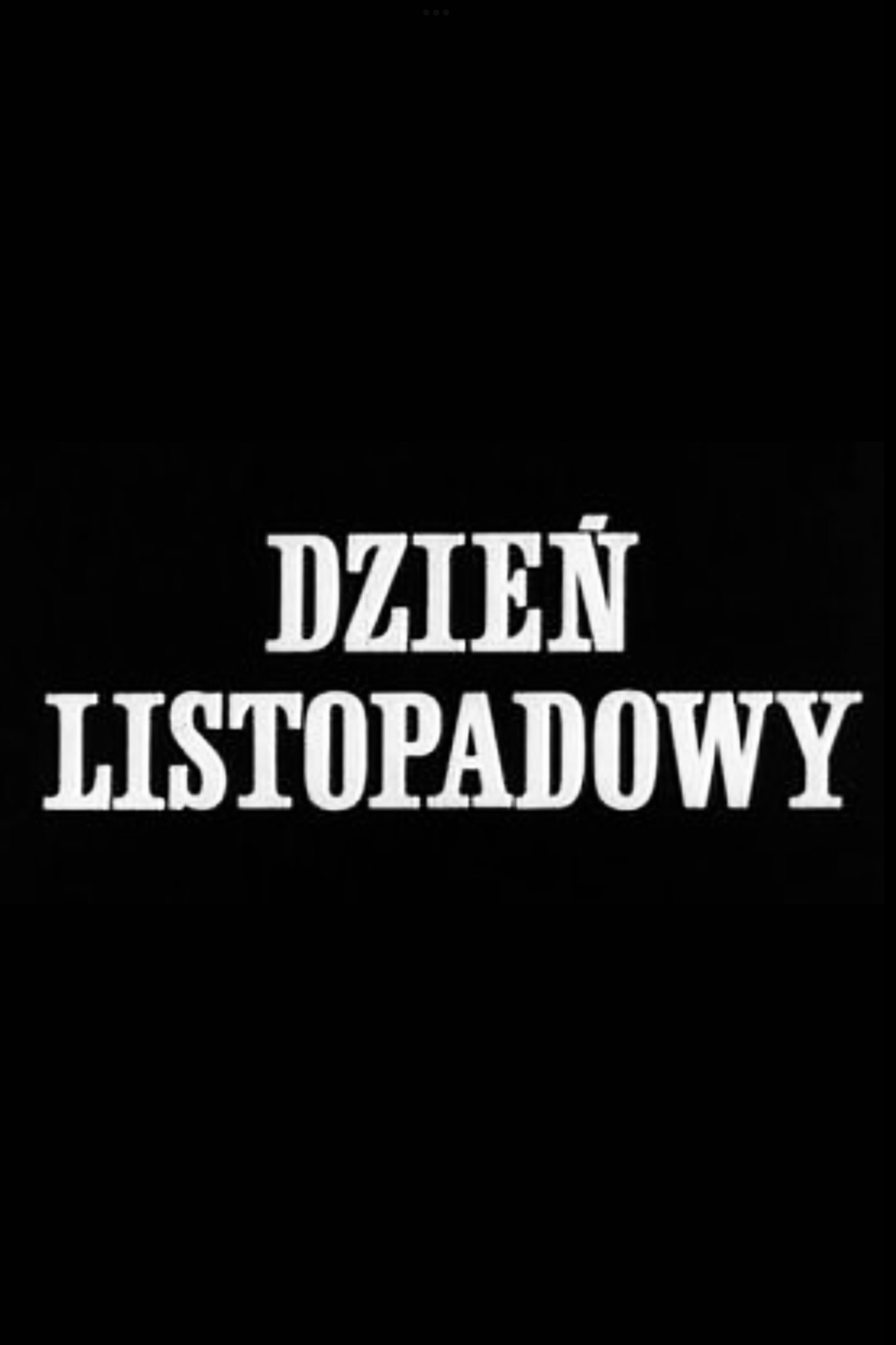 November Day (1971) poster