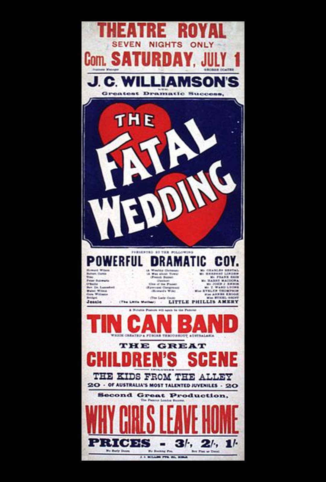 The Fatal Wedding (1911) poster