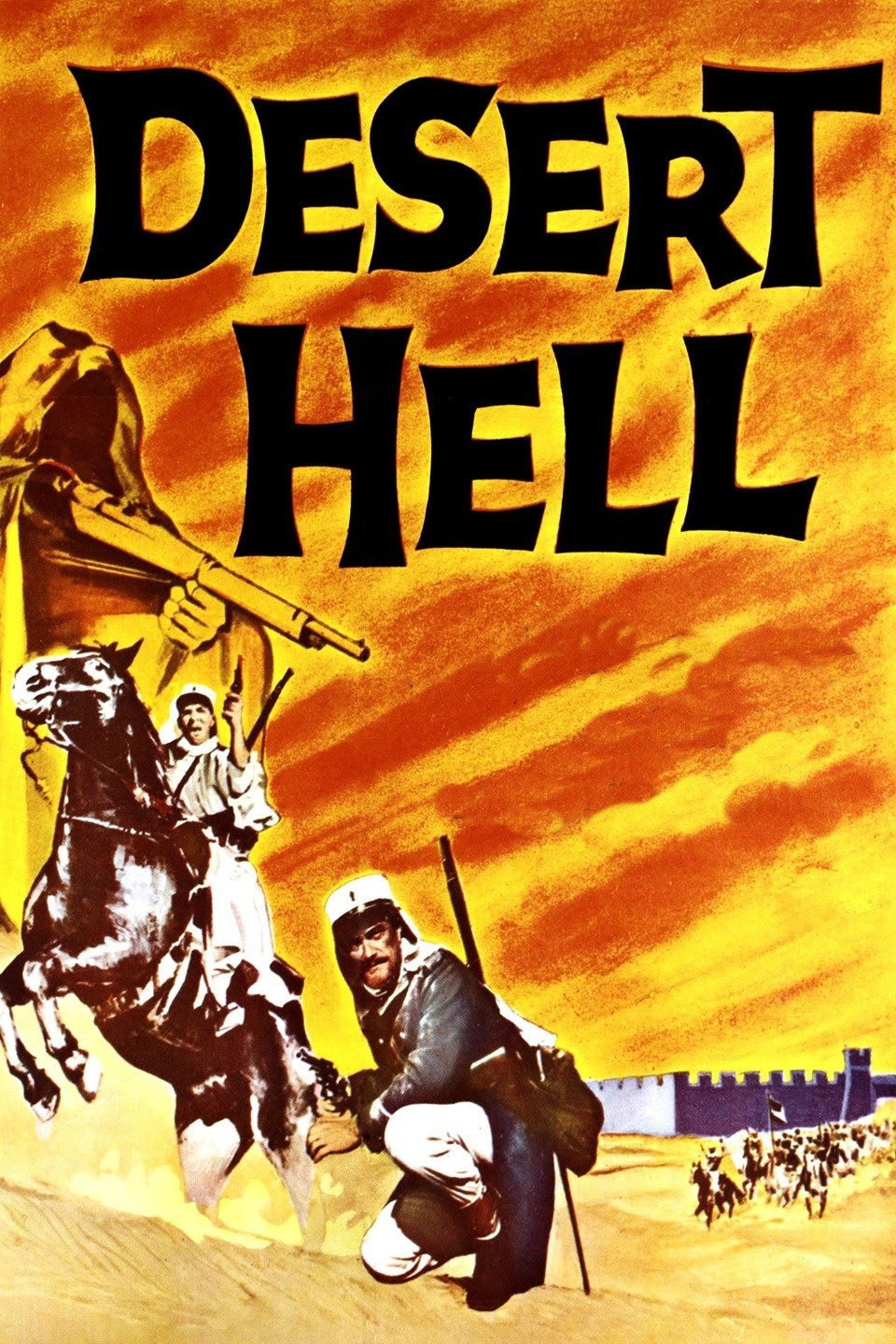 Desert Hell (1958) poster