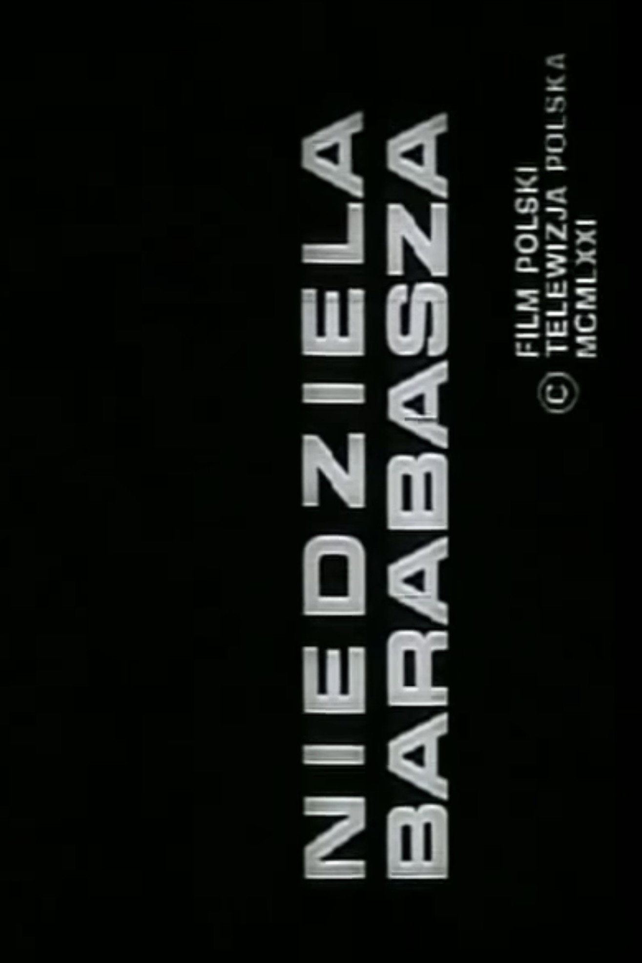Niedziela Barabasza (1972) poster