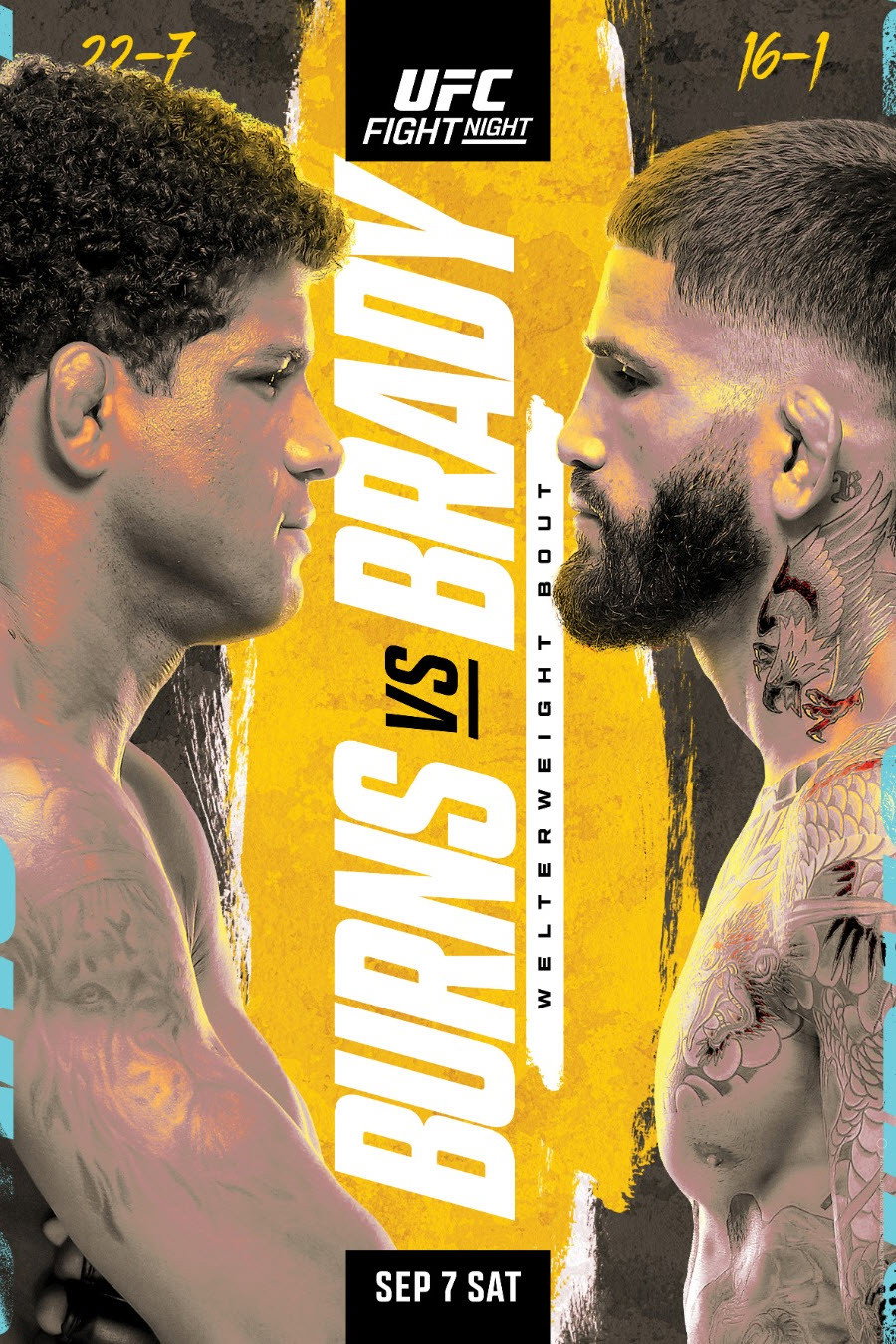 UFC Fight Night 242: Burns vs. Brady (2024) poster