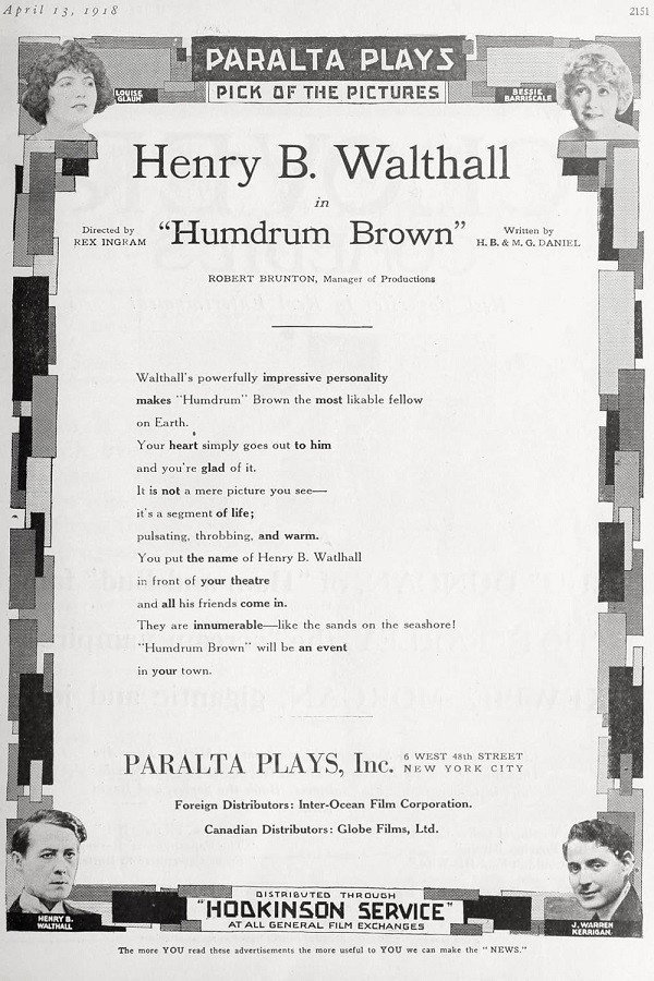Humdrum Brown (1918) poster