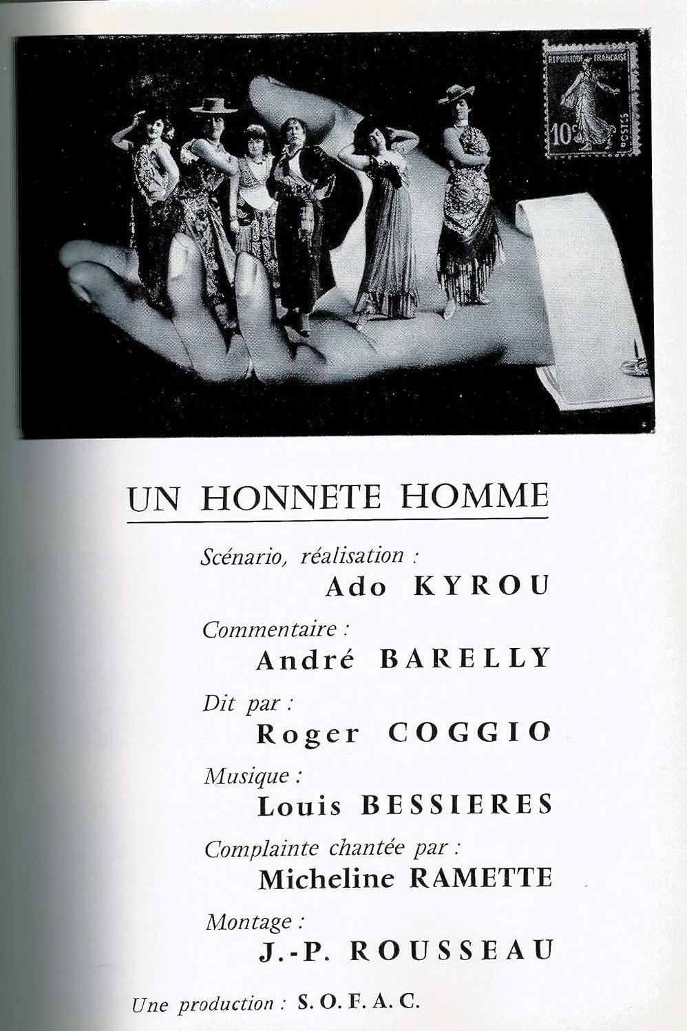 Un honnête homme (1963) poster