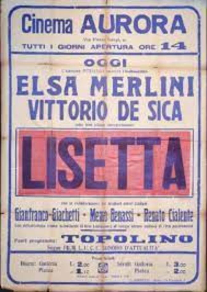 Lisetta (1933) poster