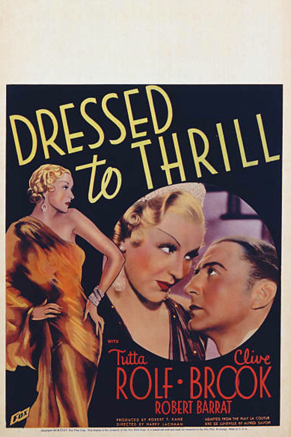 Dressed to Thrill (1935) poster