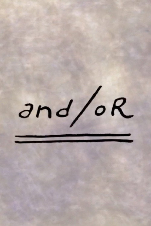 and/or (2012) poster