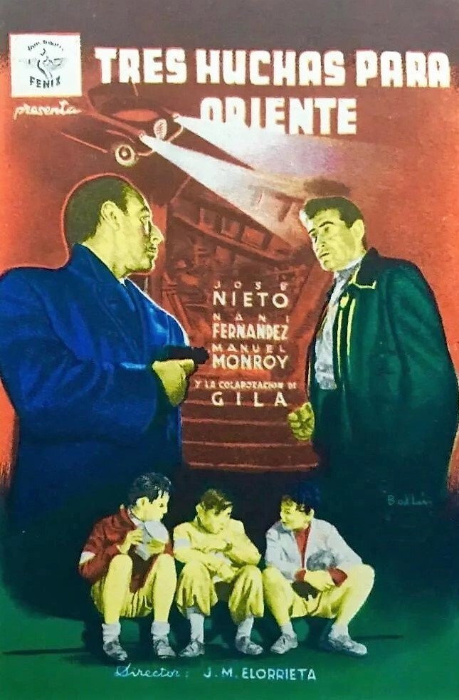 Tres huchas para Oriente (1954) poster