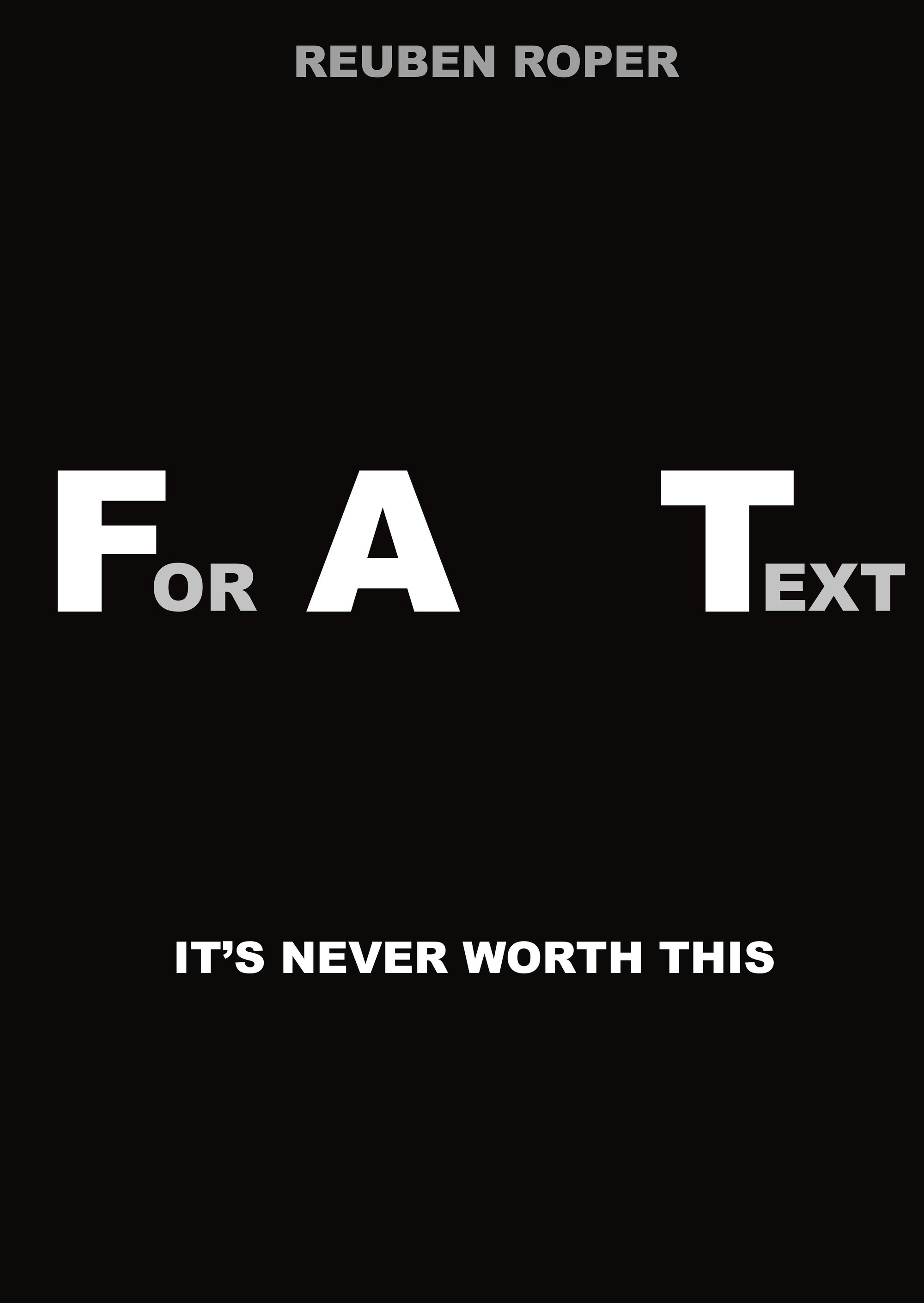 For a Text (2018) poster