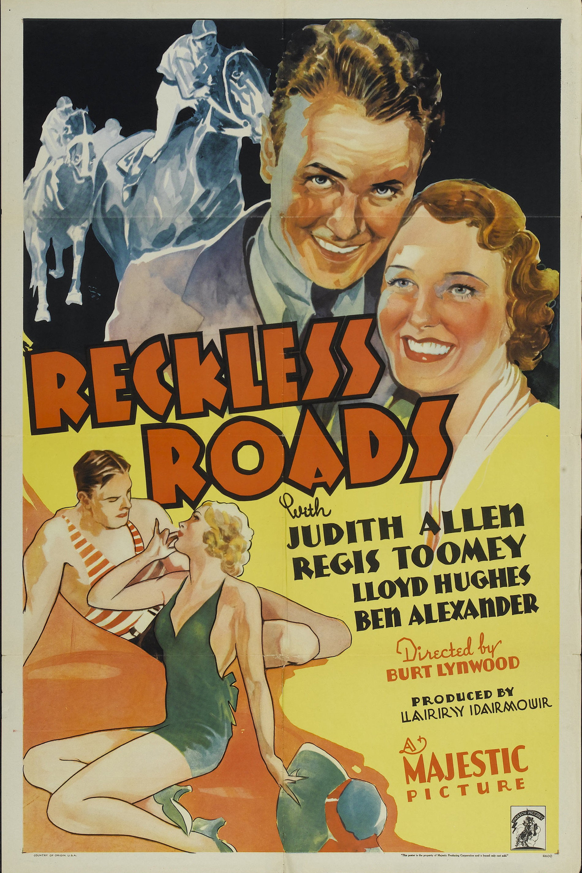 Reckless Roads (1935) poster