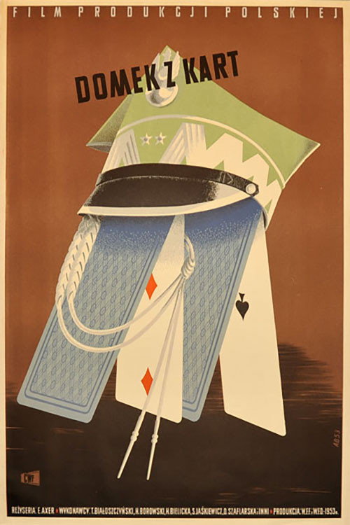 Domek z kart (1954) poster