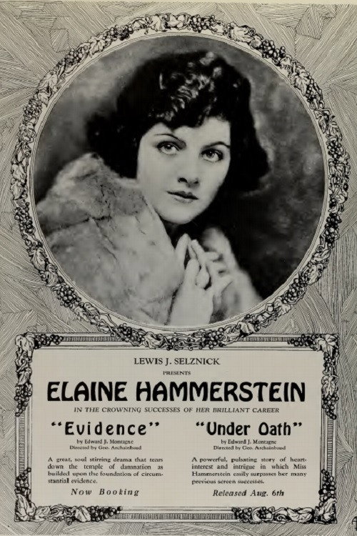 Evidence (1922) poster
