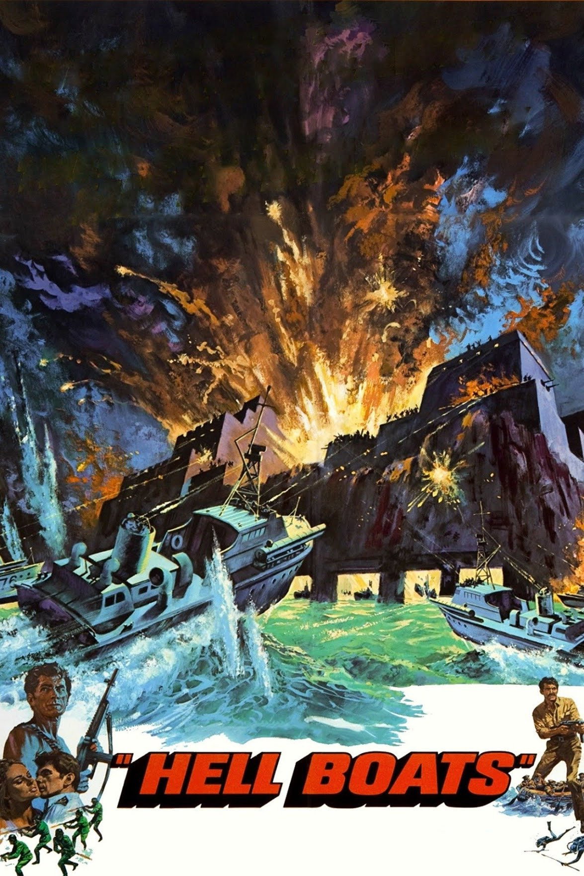 Hell Boats (1970) poster