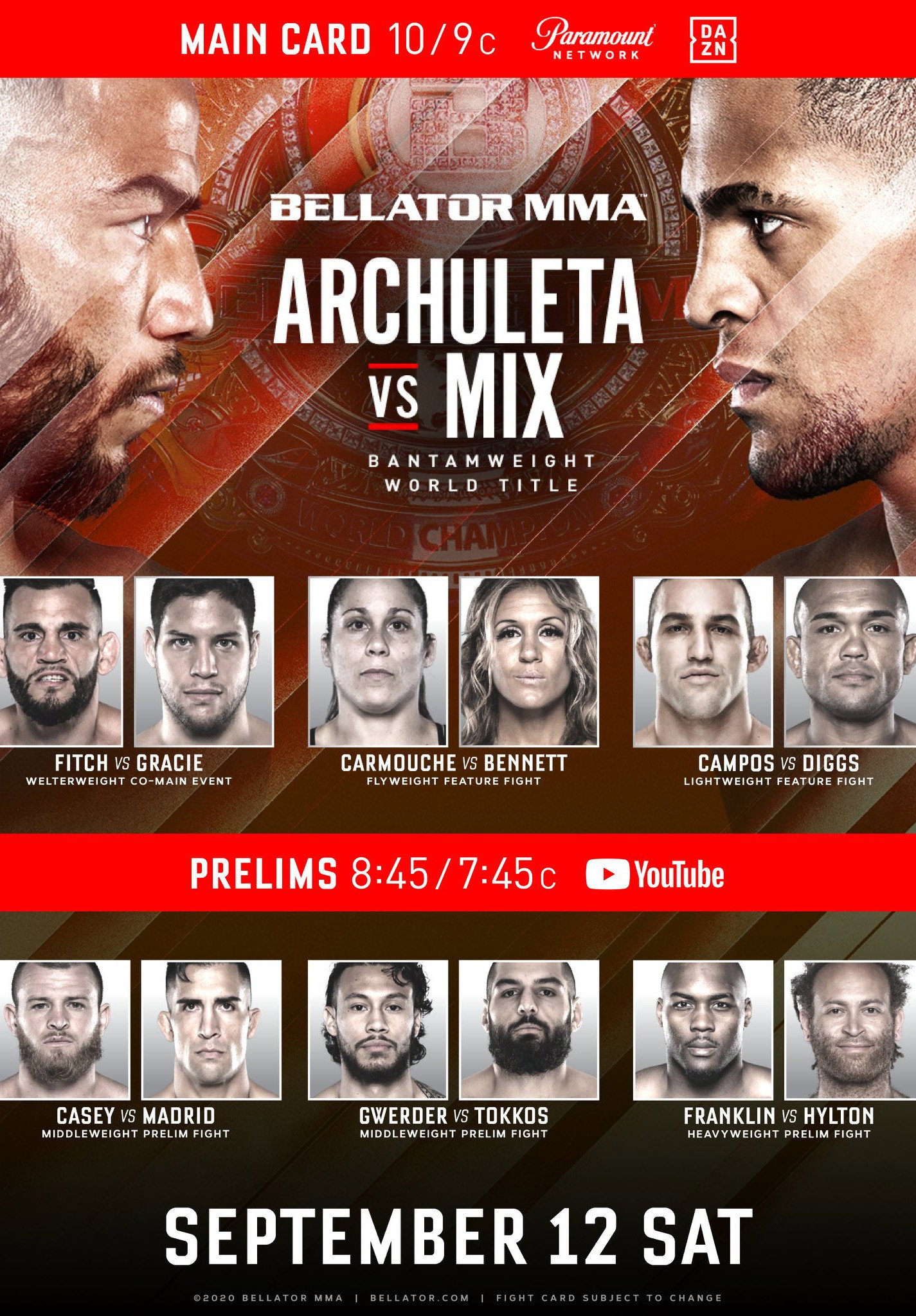 Bellator 246: Archuleta vs. Mix (2020) poster