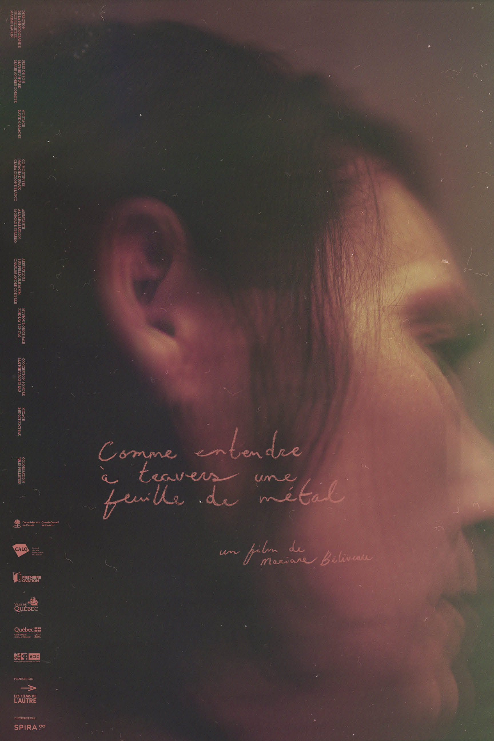 Comme entendre à travers une feuille de métal (2024) poster
