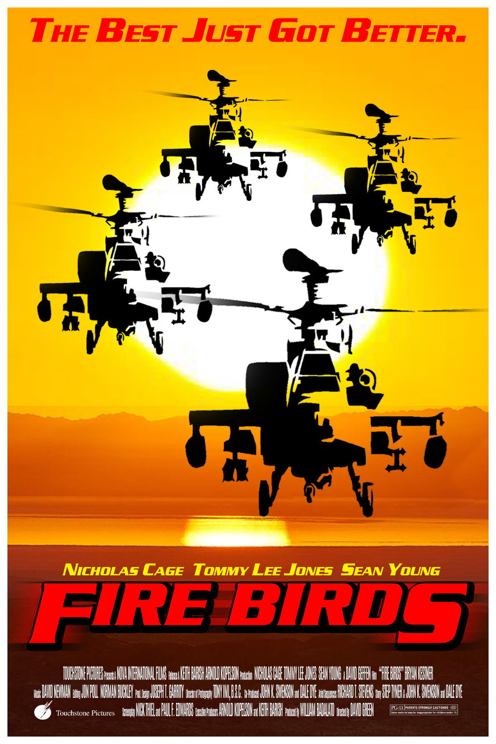 Fire Birds (1990) poster