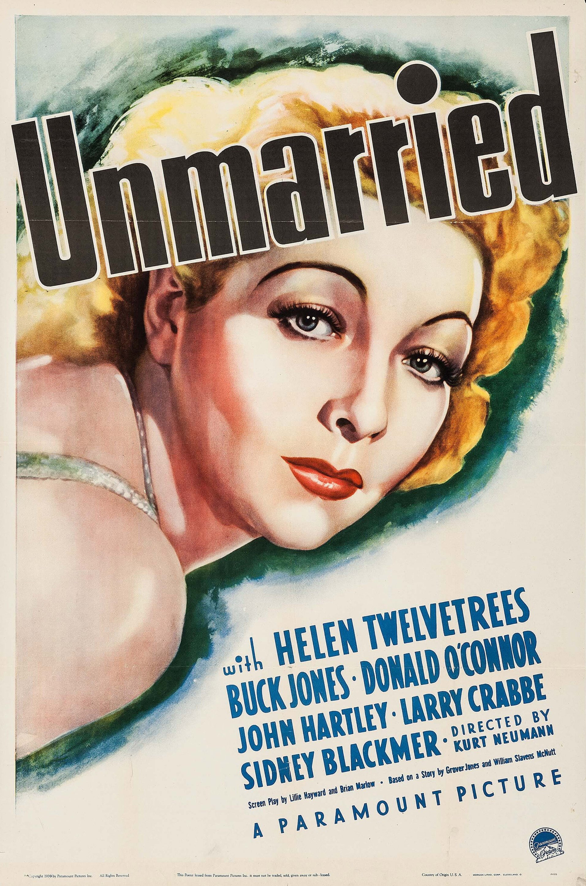 Unmarried (1939) poster