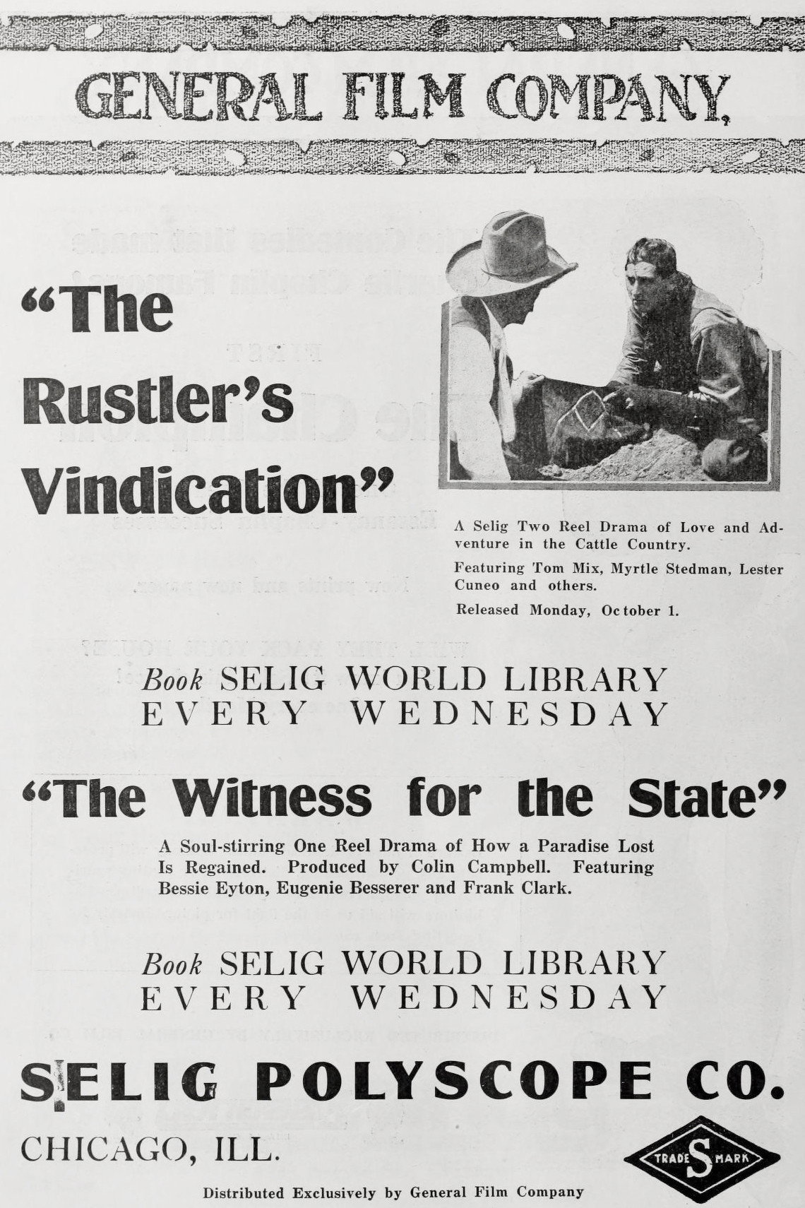 The Rustler's Vindication (1917) poster