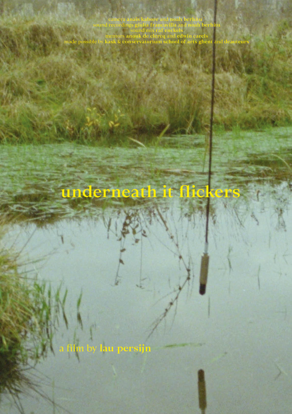 underneath it flickers (2024) poster