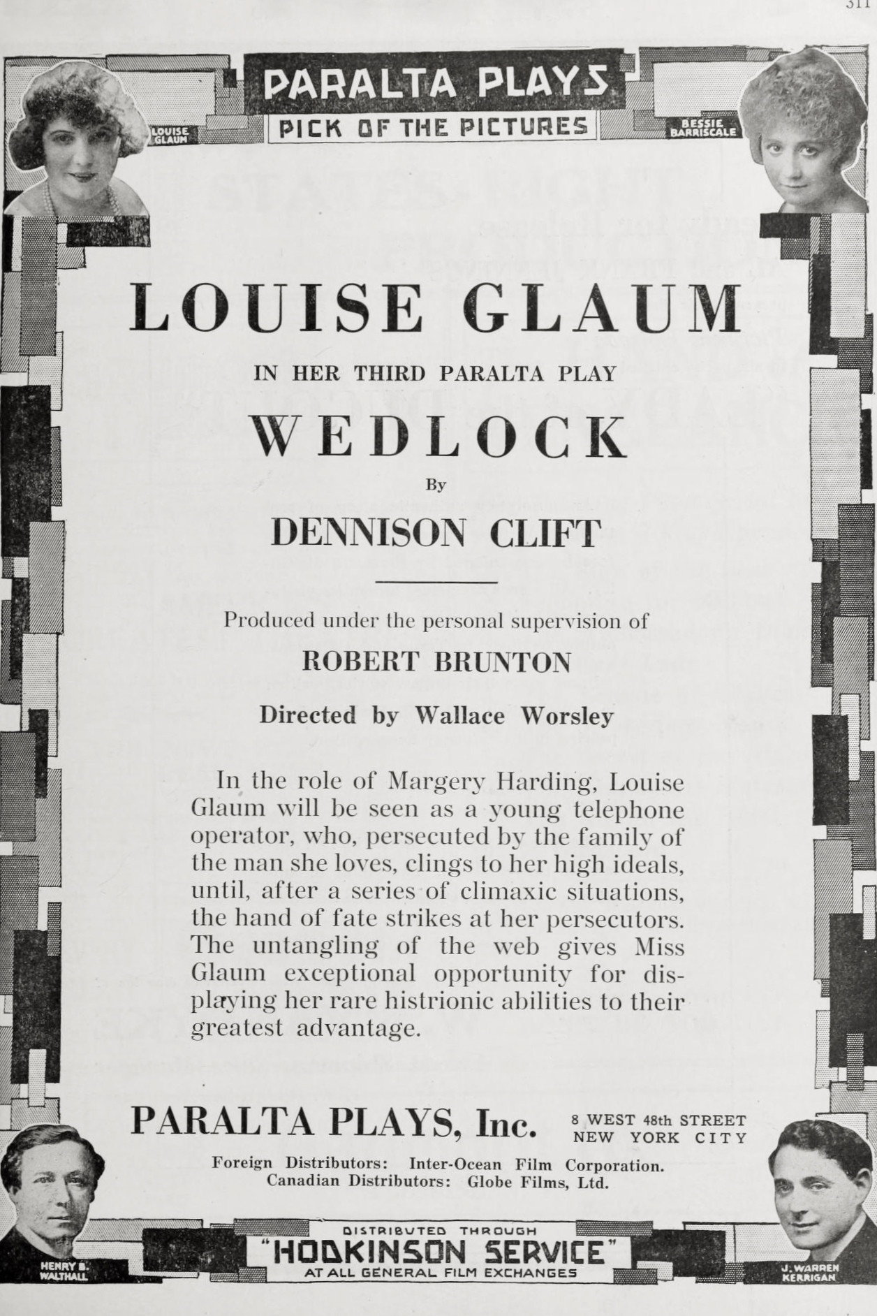 Wedlock (1918) poster
