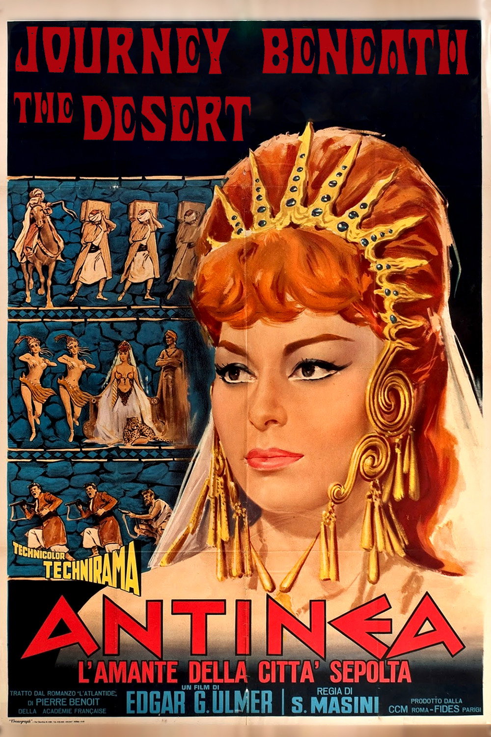 Journey Beneath the Desert (1961) poster