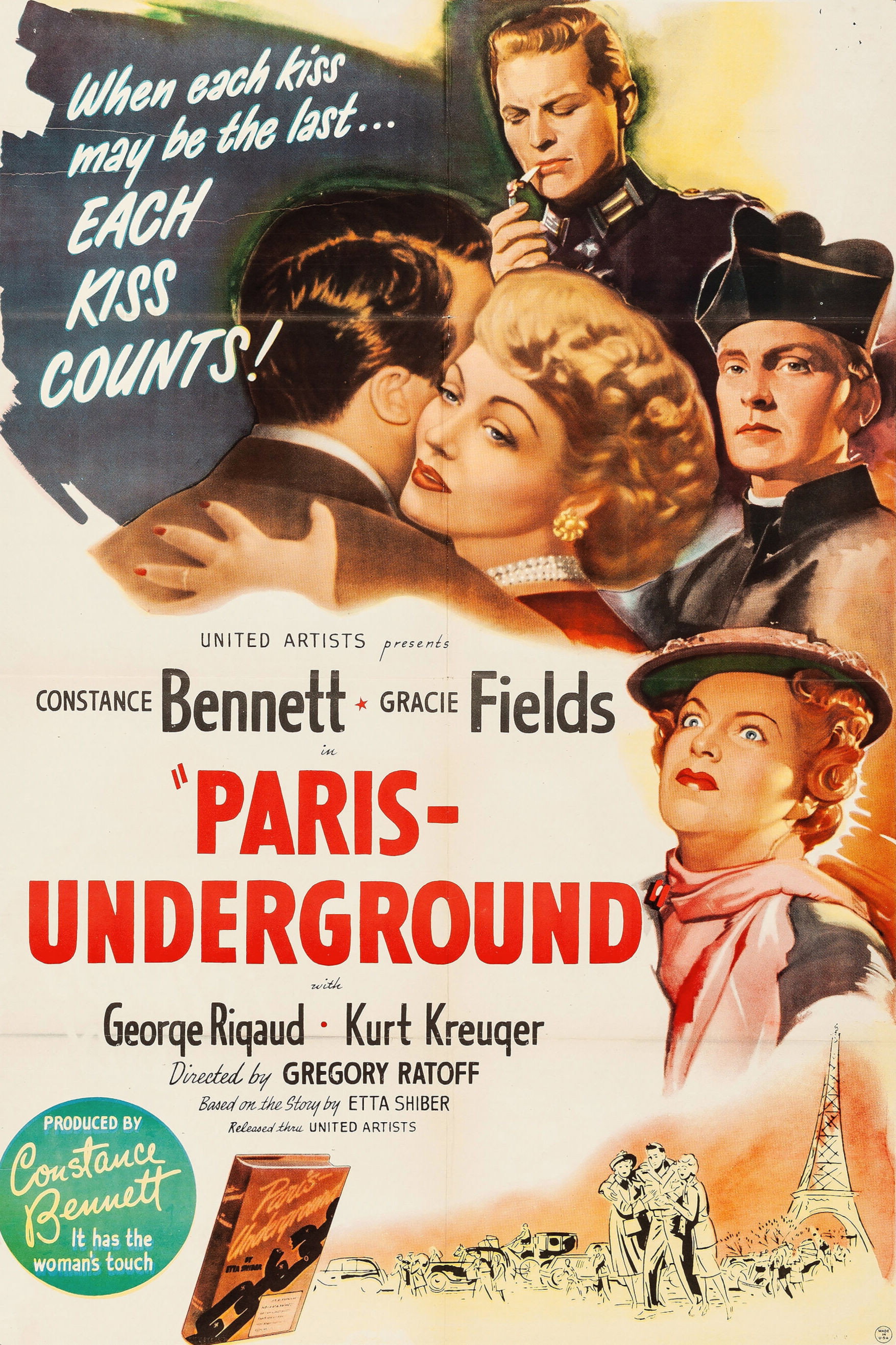 Paris Underground (1945) poster
