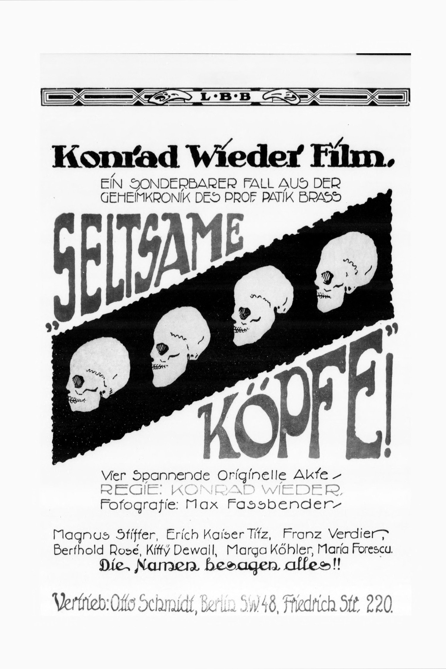 Seltsame Köpfe (1916) poster