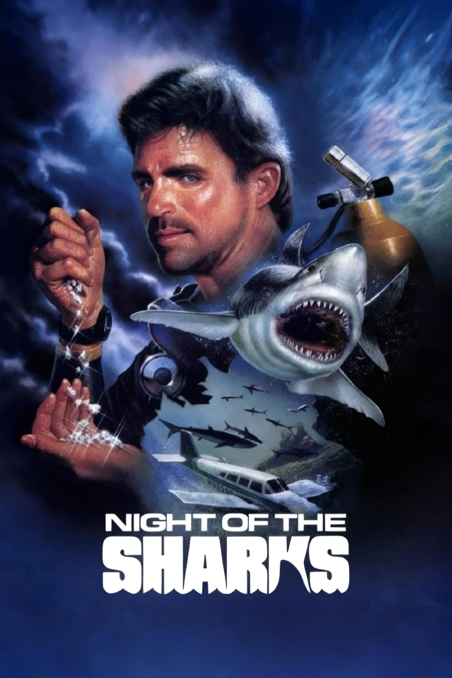 Night of the Sharks (1988) poster