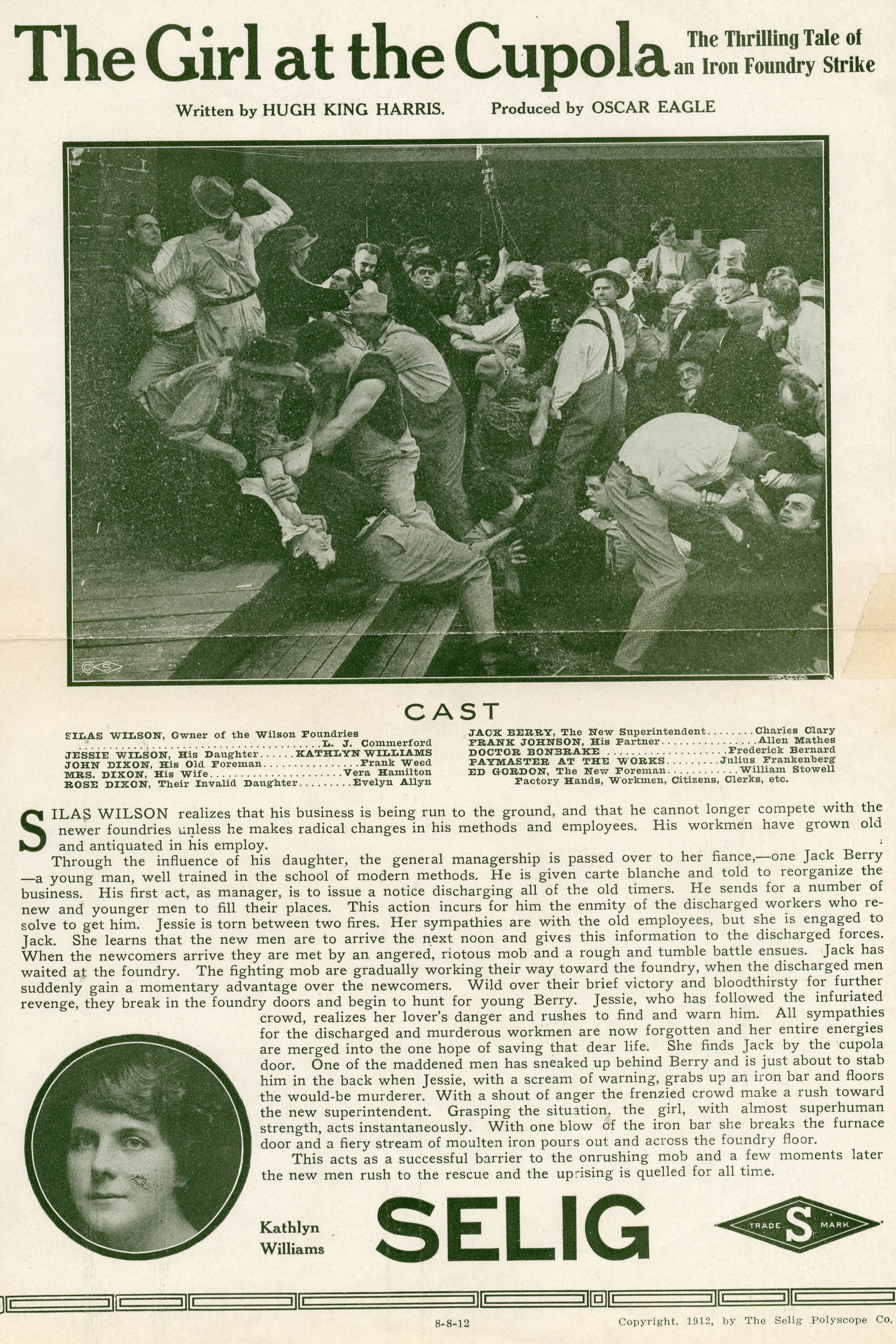 The Girl at the Cupola (1912) poster