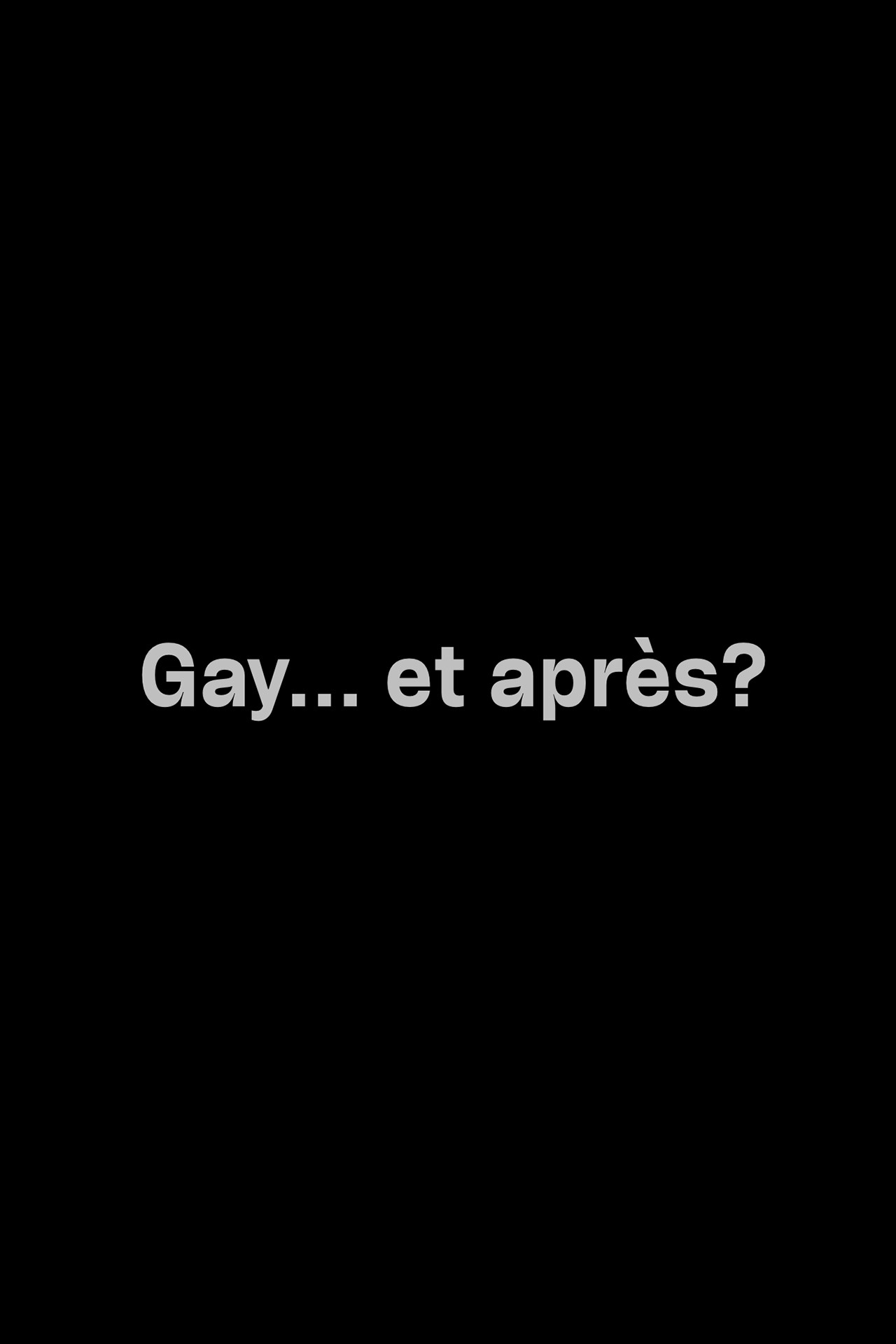 Gay... So What? (2007) poster
