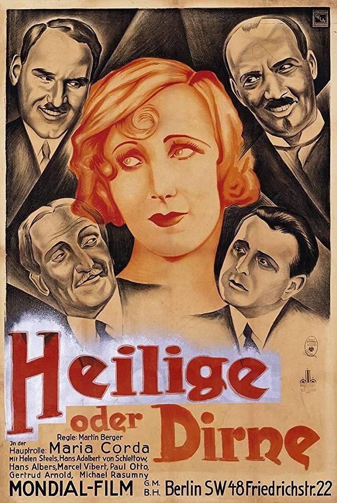 Heilige oder Dirne (1929) poster
