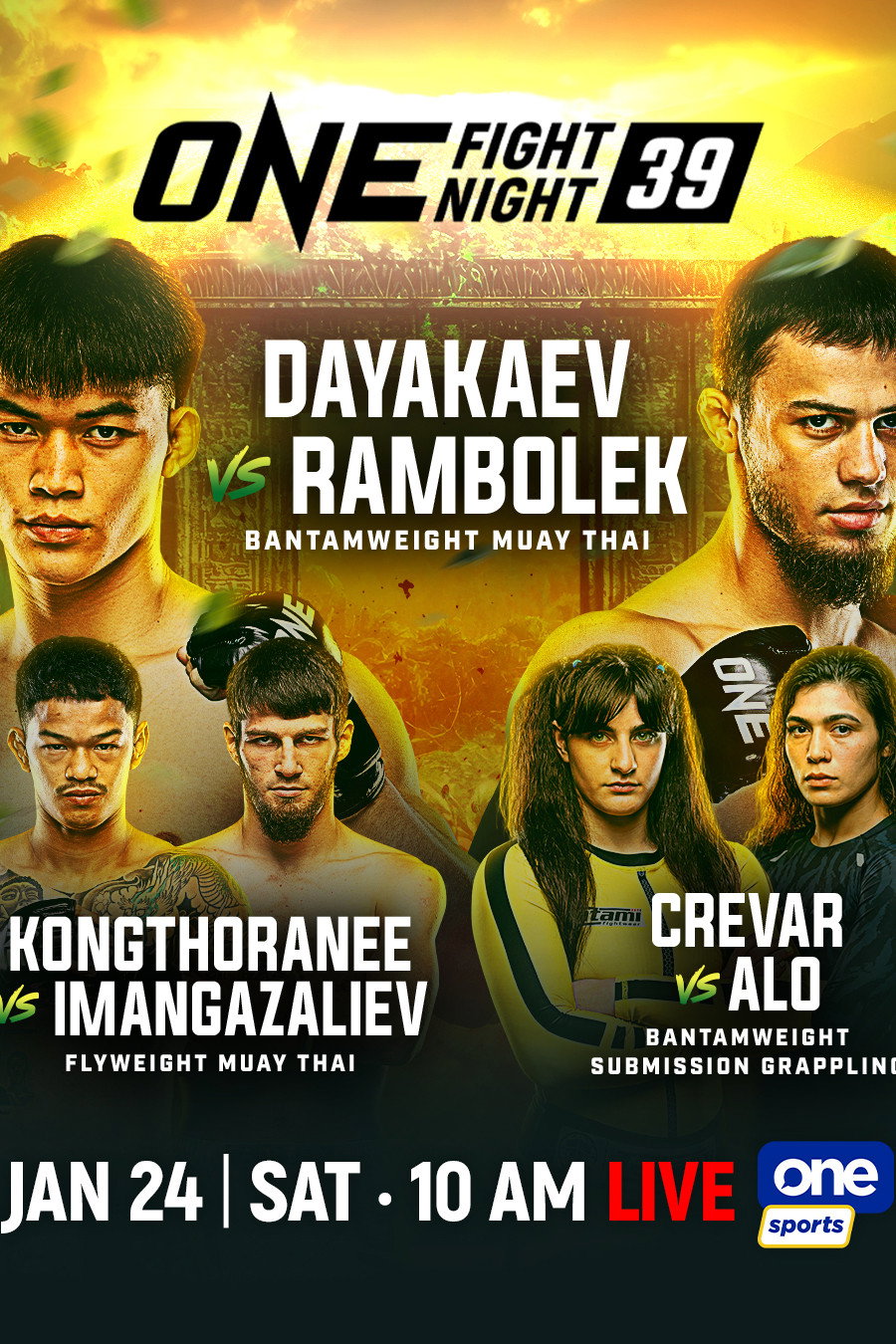 ONE Fight Night 39: Rambolek vs. Dayakaev (2026) poster
