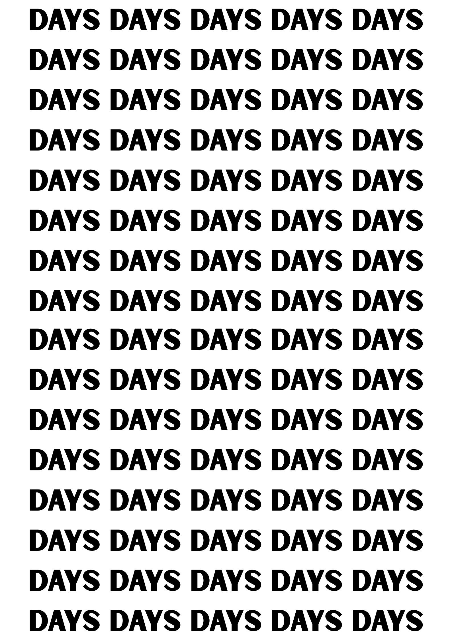 Days (2026) poster