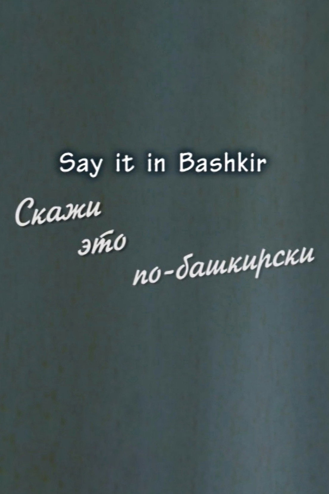 Say it in Bashkir (2014) poster