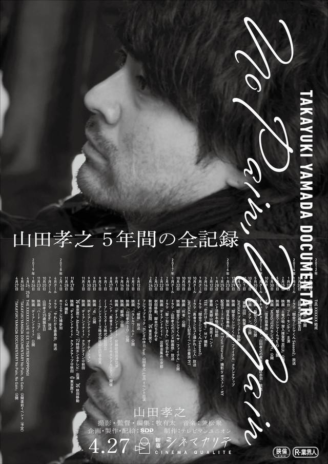 TAKAYUKI YAMADA DOCUMENTARY「No Pain, No Gain」 (2019) poster