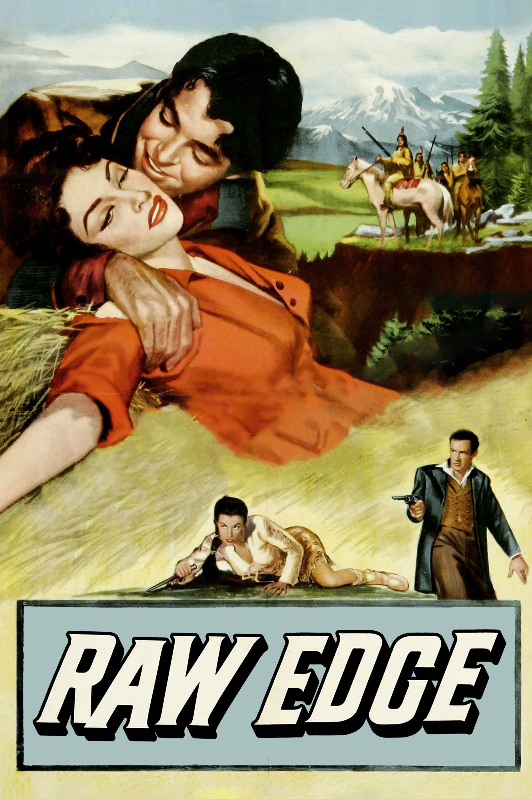 Raw Edge (1956) poster