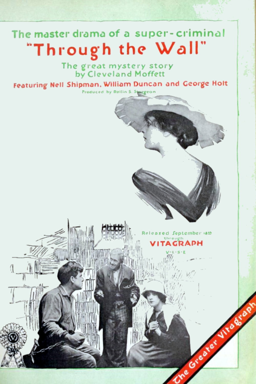 Through the Wall (1916) poster