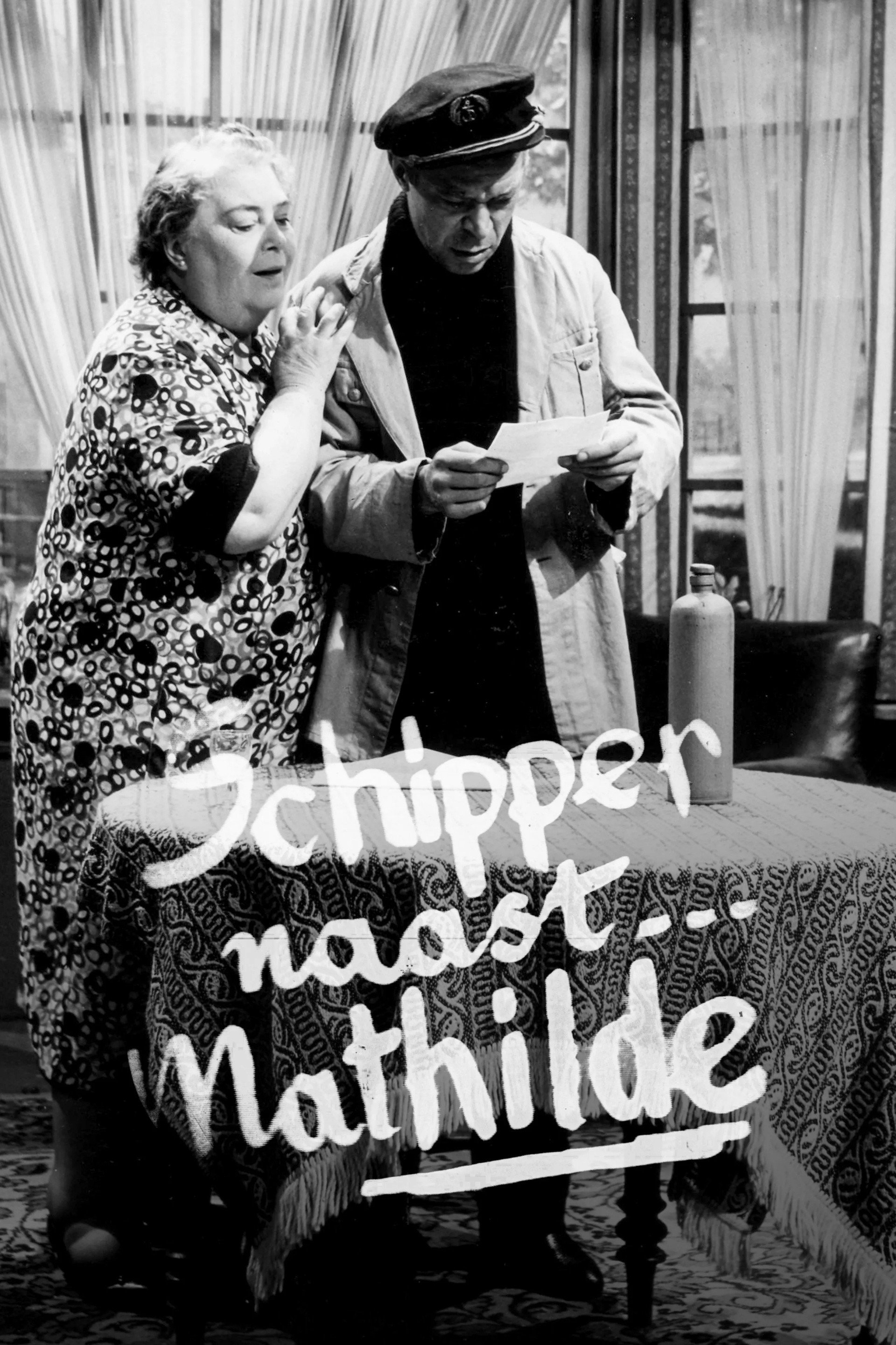 Schipper naast Mathilde (1955) poster