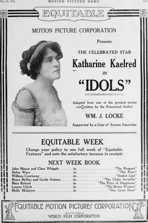 Idols (1916) poster