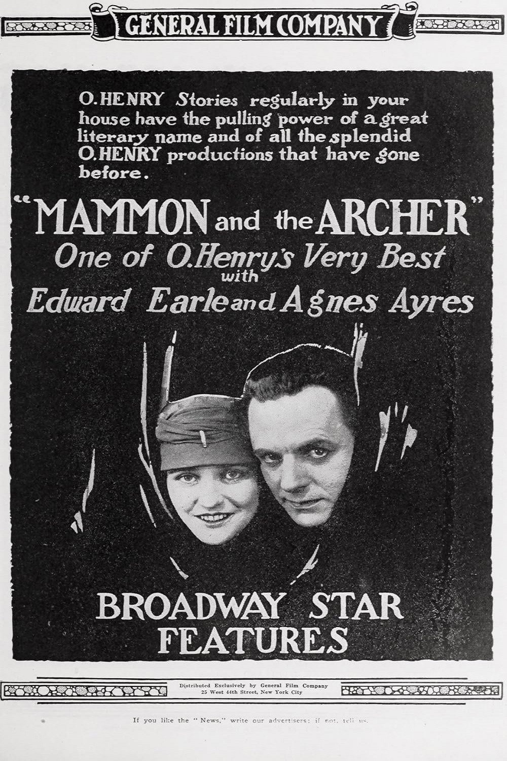 Mammon and the Archer (1918) poster
